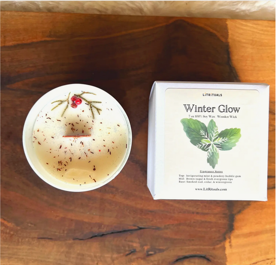 Winter Glow Soy Candle  - Holiday Collection