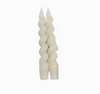 'Twirly Taper' Beeswax Altar Candle Pair