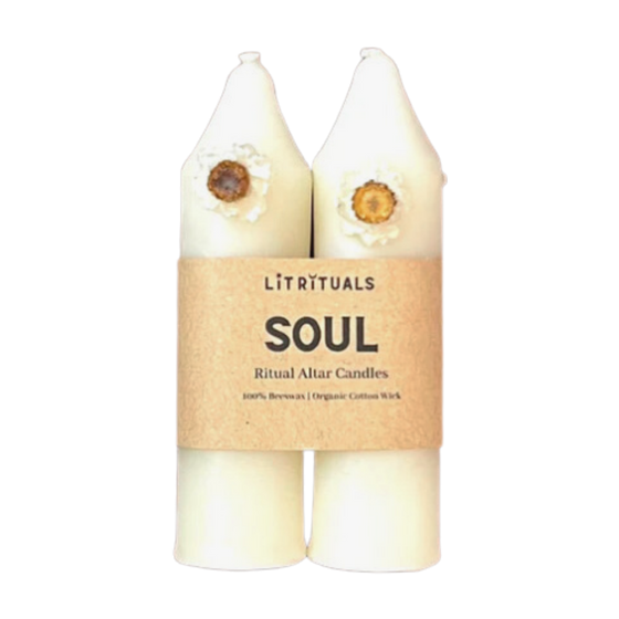 'Soul' Beeswax Altar Candles