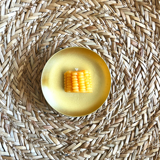 'Corn' Beeswax Mold Candle  - Harvest Collection